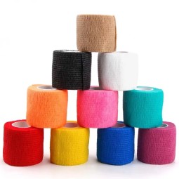 Self Adhesive Tattoo Tape Supplier - Cohesive Bandage Grip Tube 5m*4.5cm