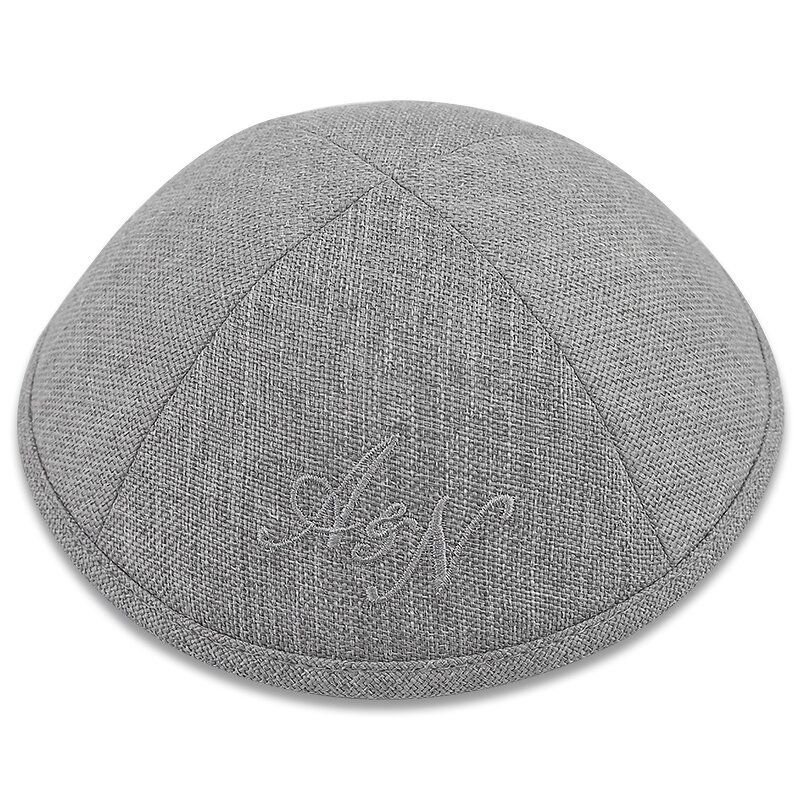 Kippah Manufacturer - Burlap Wholesale Custom Logo for Mitzvah Judaica Gift