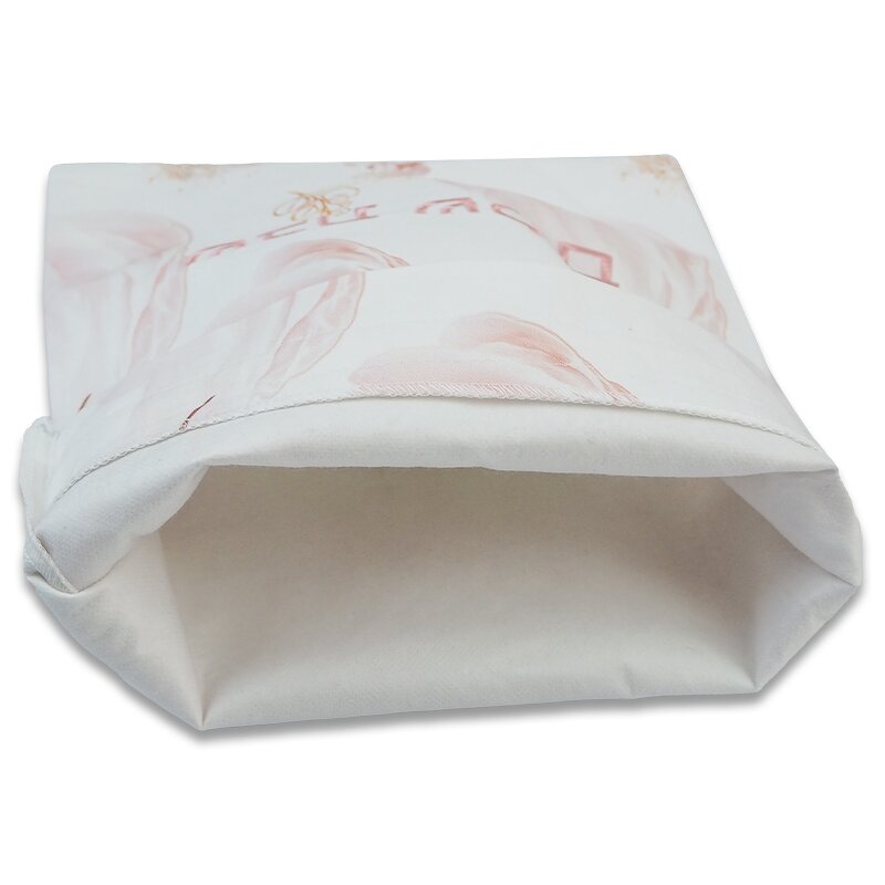 Drawstring Bag Manufacturer - Silk Custom Name High-End Candy Gift Drawstring Pouch