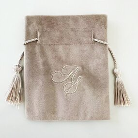 Drawstring Bag Manufacturer - Linen Custom Name for Holiday Candy Gift Gifting