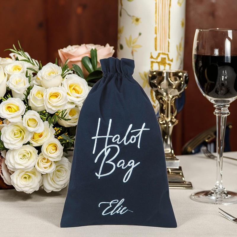 Drawstring Bag Manufacturer - Linen Custom Name for Candy Gift Drawstring Pouch