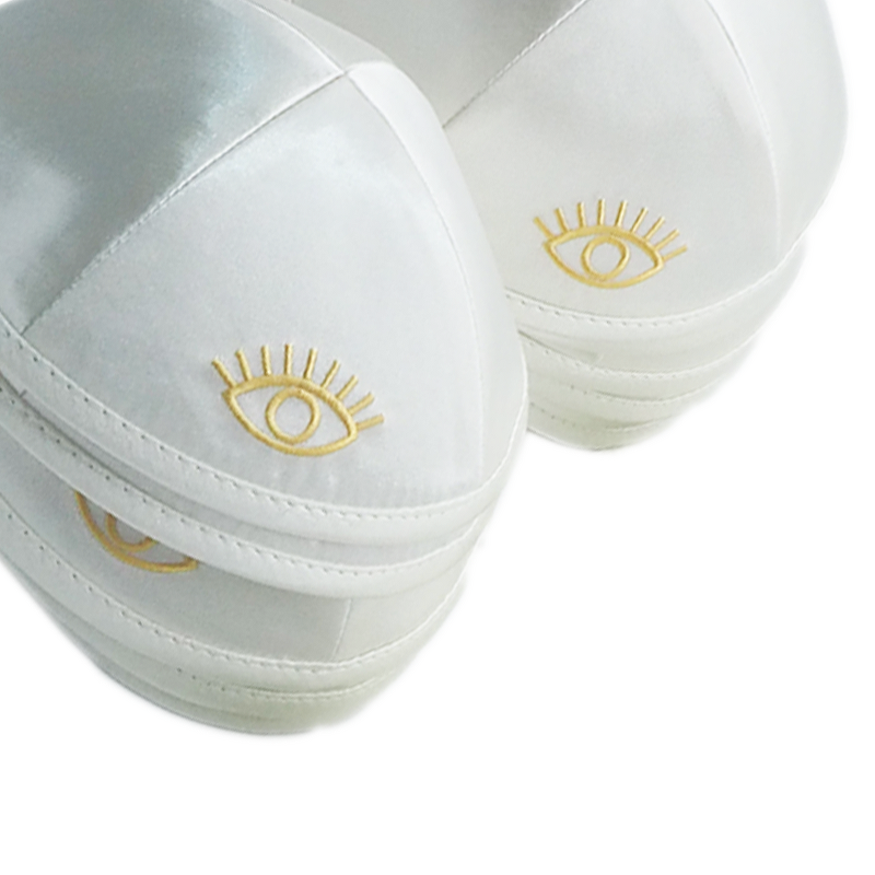 Kippah Manufacturer - Satin All Seeing Eye Embroidery Wholesale Custom Logo Gift