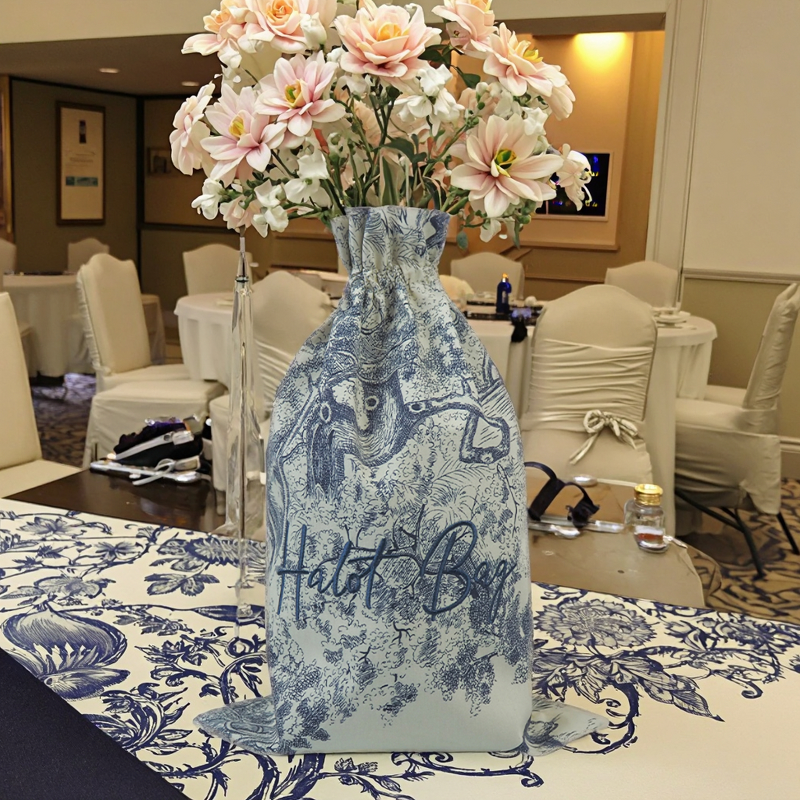 Drawstring Bag Manufacturer - Embroidered Buckle Festive Candy Gift Bag Set