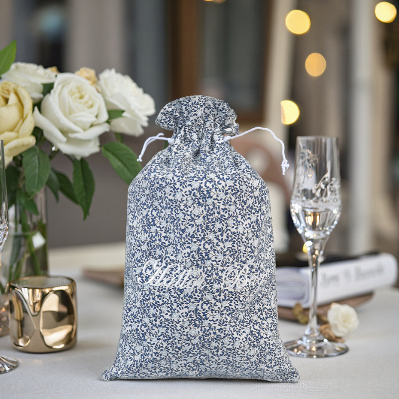 Drawstring Bag Manufacturer - Embroidered Zipper Custom Logo for Party Candy Gift