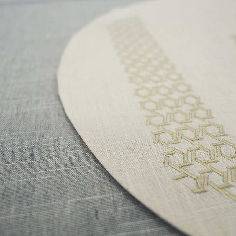 Challah Cover Manufacturer - Hexagonal Embroidered Hebrew Letter Shabbat Jewish Gift