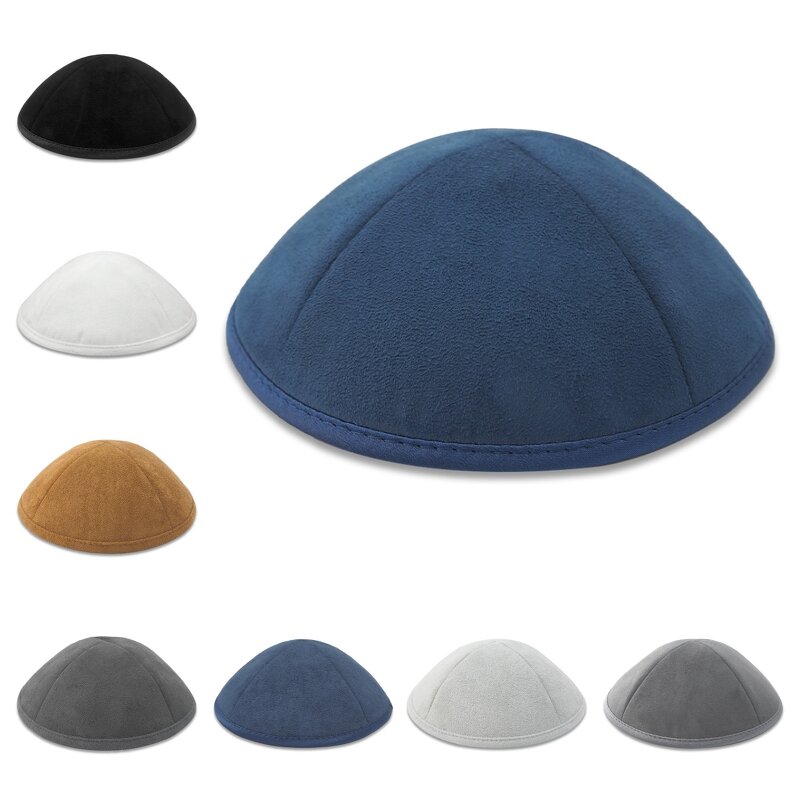 Kippah Manufacturer - Suede Custom Embroidery Logo for Wedding Bar Mitzvah Gift