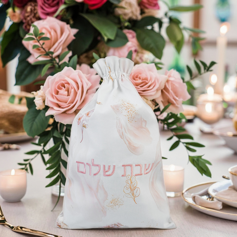 Drawstring Bag Manufacturer - Silk Custom Name High-End Candy Gift Drawstring Pouch