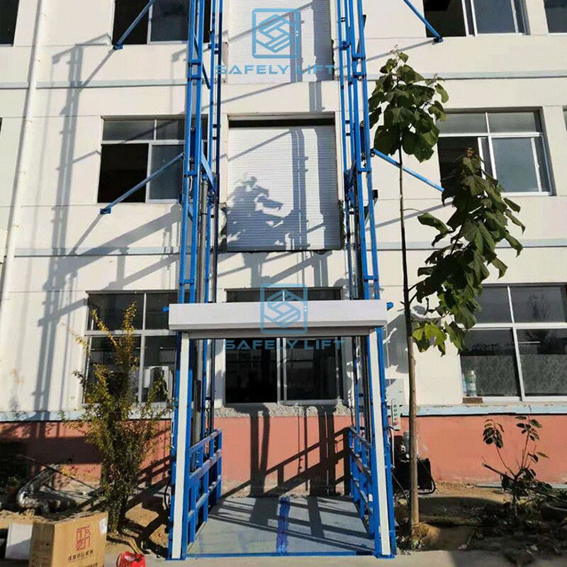 Freight Elevator Manufacturer - Industrial Guide Rail Hydraulic Vertical Warehouse Lift