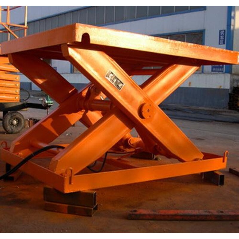 Scissor Lift Table Manufacturer - Fixed Hydraulic Manual Foot Pump Cargo Lifter