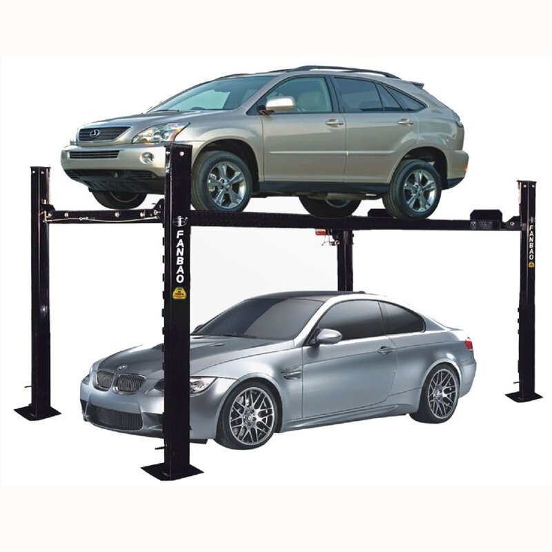 Car Lift Manufacturer - 4 Post Hydraulic Steel Lift 12 Months Warranty Workshop Use