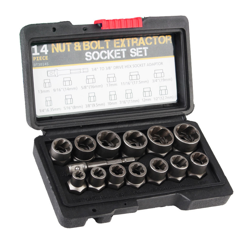 Socket Set Manufacturer - Sinodiving 14pcs 6.35-19mm Damaged Screw Extractor Socket