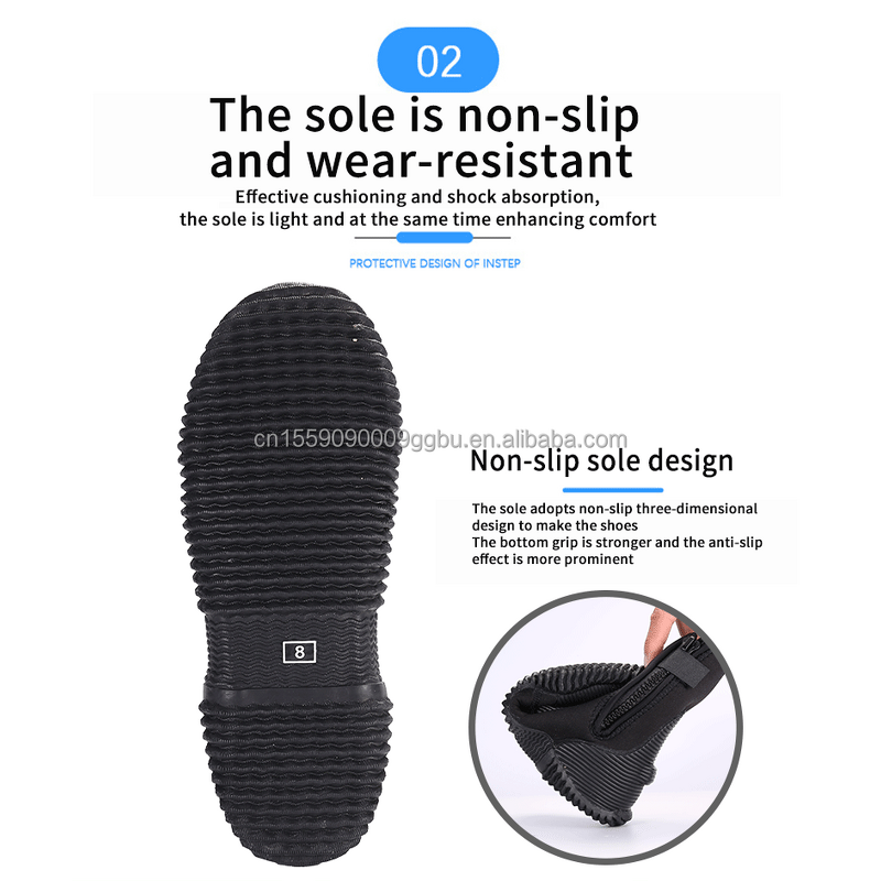Diving Boots Manufacturer - Sinodiving 5mm Neoprene Zipper Outdoor Scuba Diving Shoes