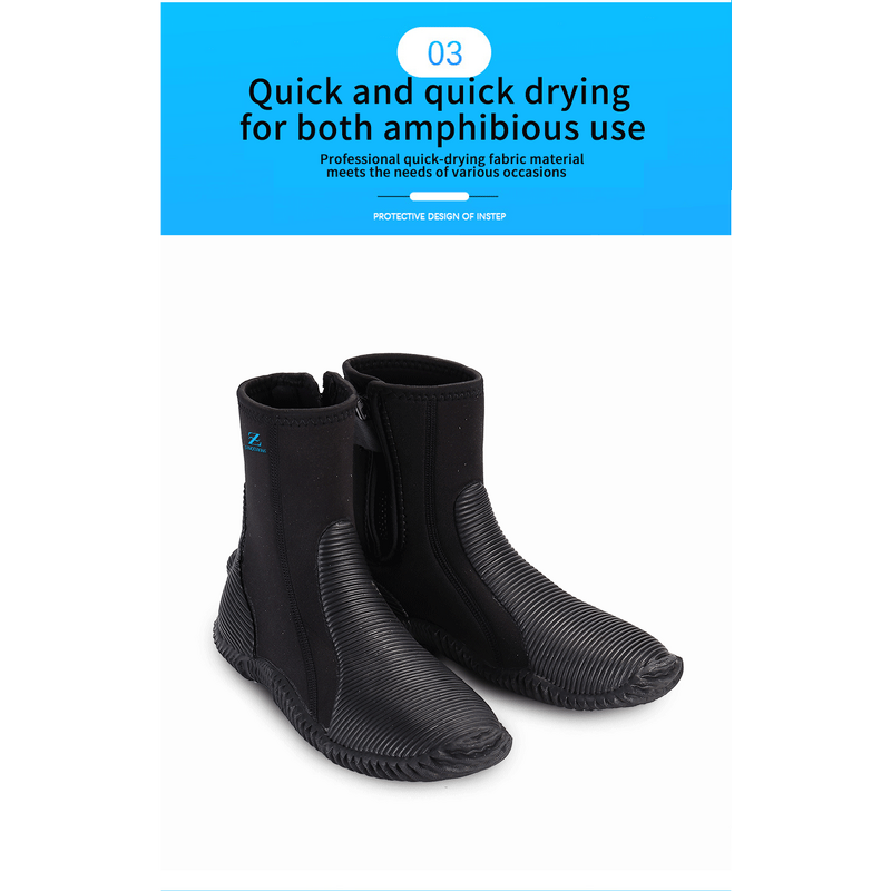 Diving Boots Manufacturer - Sinodiving 5mm Neoprene Customized Vulcanized Diving Boots