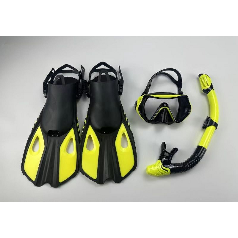 Diving Fins Manufacturer - Sinodiving Frog-Shaped Blade with Goggles Breathing Tube
