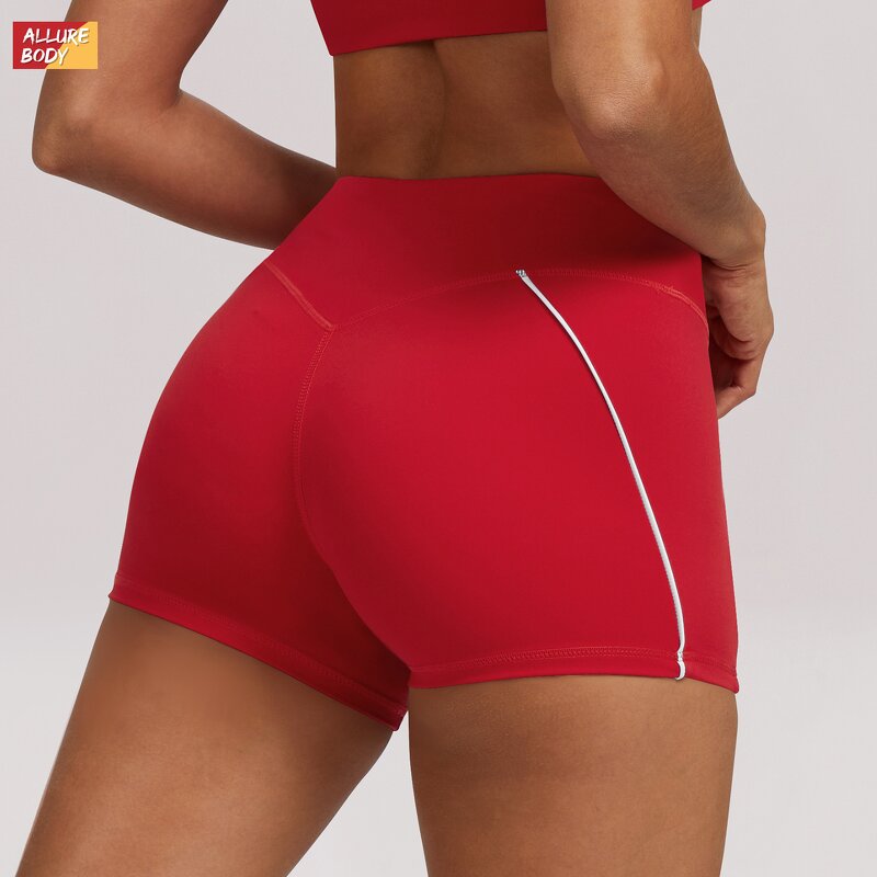 Yoga Shorts Manufacturer - Solid Color Twisted High-Waist Sweat-Wicking for Women