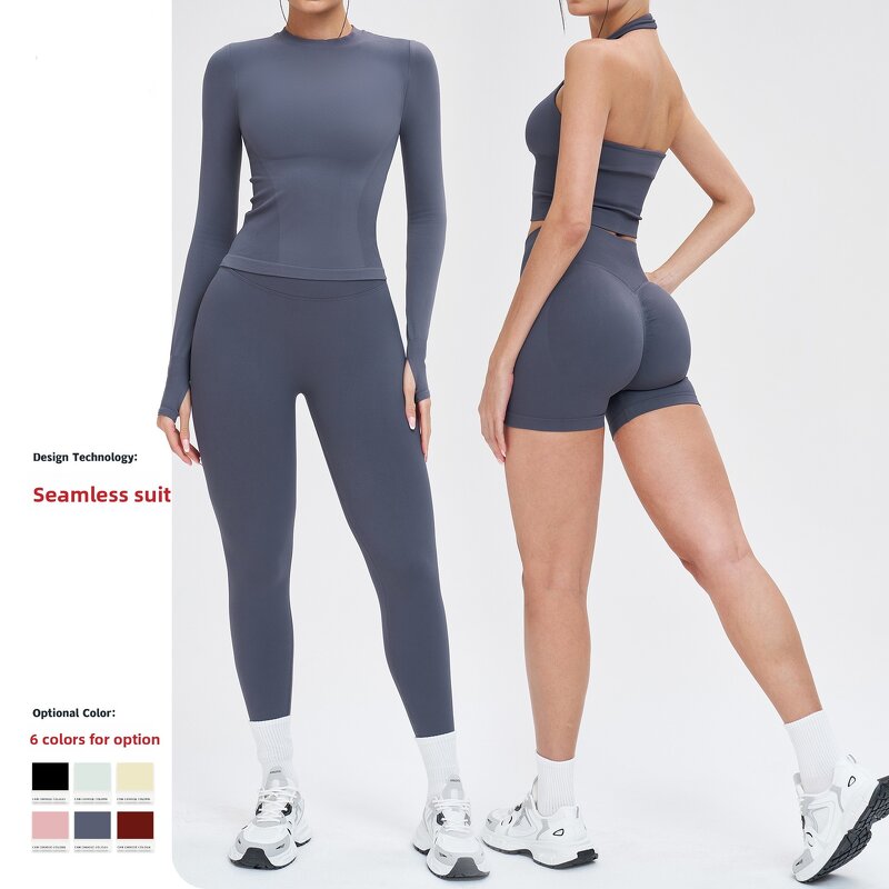 Yoga Set Manufacturer - Seamless Knitted Sports Bra & Leggings for Women