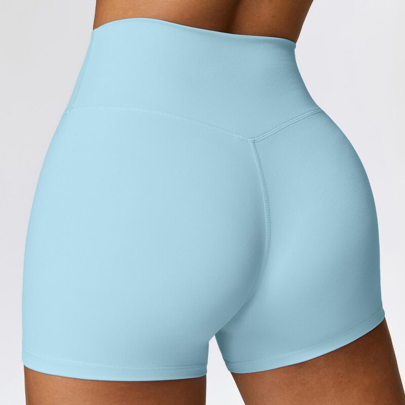 Yoga Shorts Manufacturer - Custom Logo High Waist High Elastic Tummy Control Hip Lift