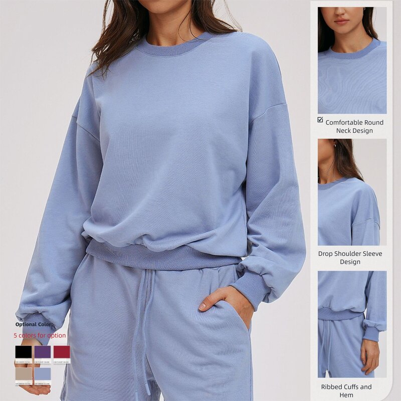 Sweatshirt Manufacturer - Women's Windproof Soft Plus-Size Loose Fit Oversized