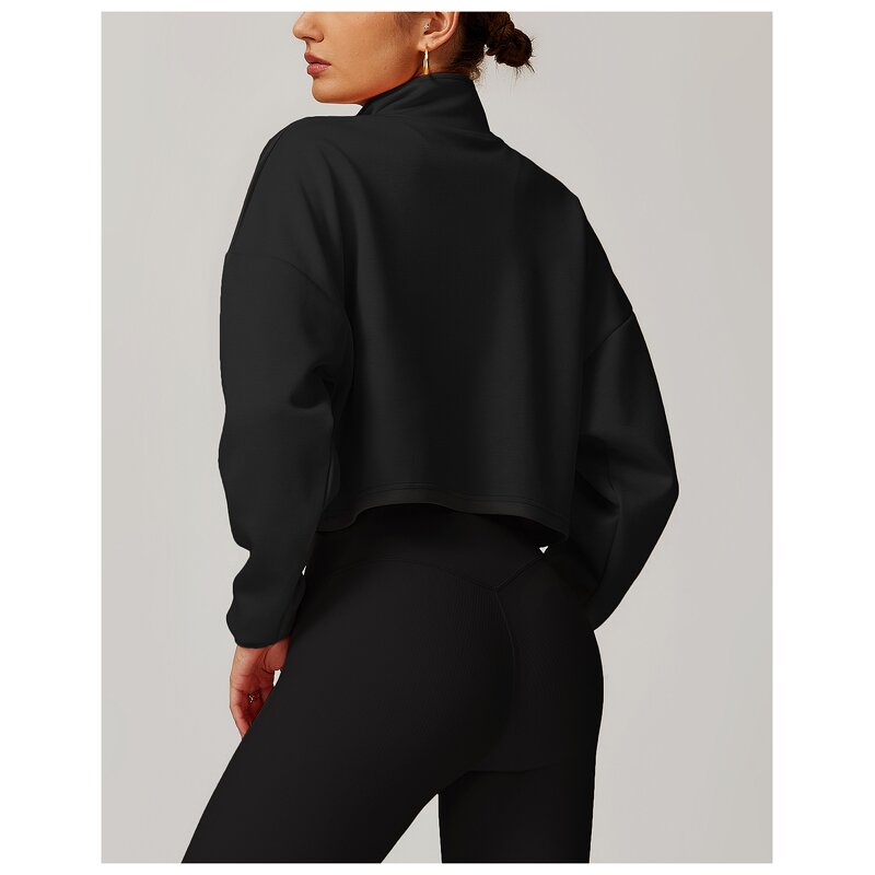 Workout Coat Manufacturer - Women Winter High Quality Hoodies with Zipper Gym Top