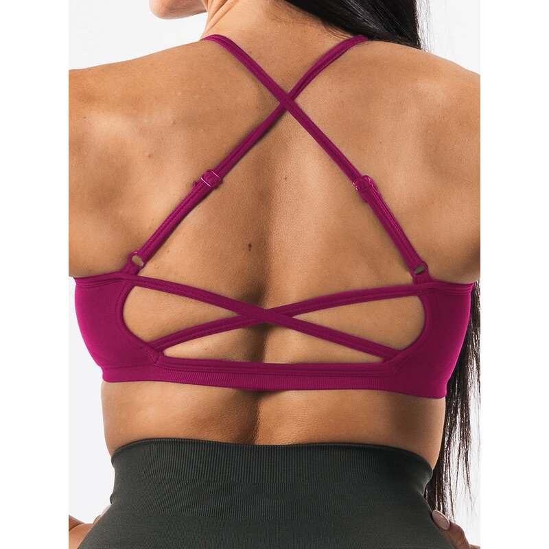 Sports Bra Manufacturer - New Brand Women's Cross Back Compression with Adjustable Straps