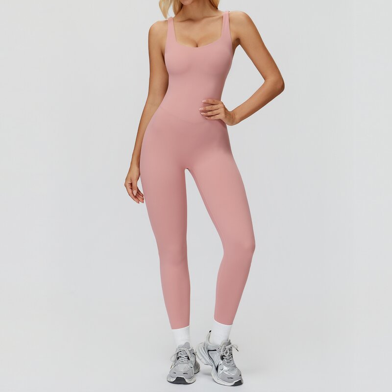 Yoga Bodysuit Manufacturer - Fitness Loungewear Tight-Fitting Slimming One-Piece Dress