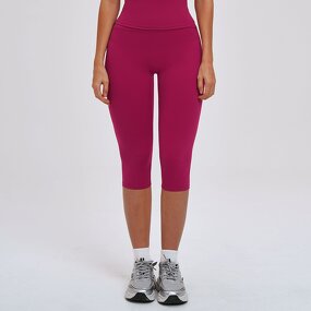 Yoga Pants Manufacturer - New Fleece Fabric High-Waisted Butt-Lifting Cropped