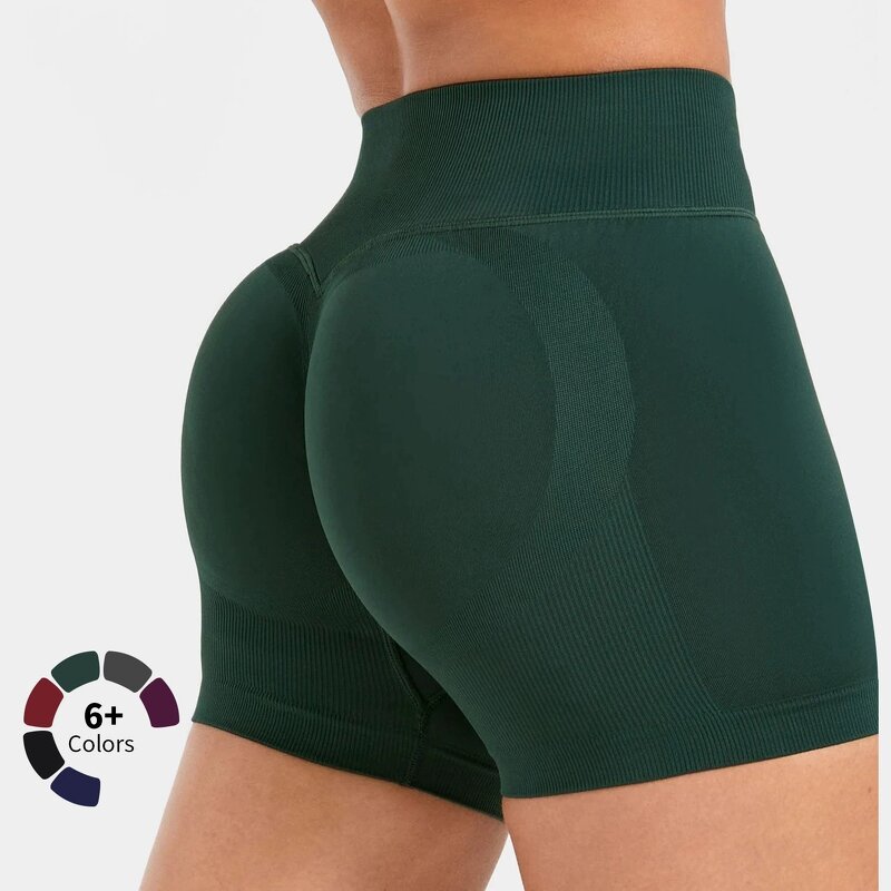 Yoga Shorts Manufacturer - Customize Color Stable Rebound Elastic Waist Seamless Hip Lifting