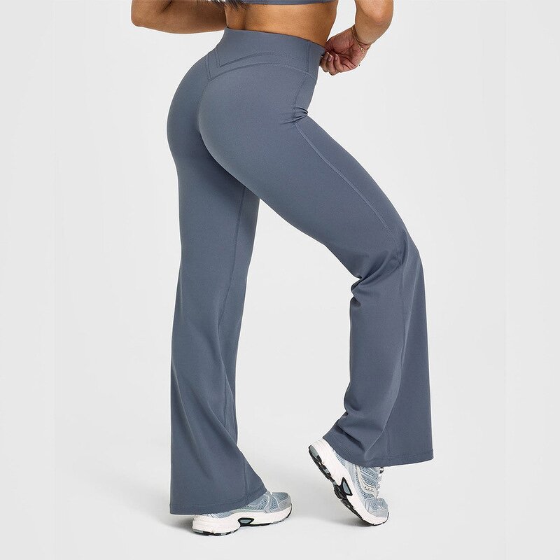 Yoga Pant Manufacturer - Custom High Waisted V Shape Flared Leg for Women
