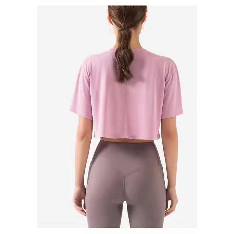 Crop Top T-Shirts Manufacturer - Women's Custom Color Short Sleeves Summer Wholesale