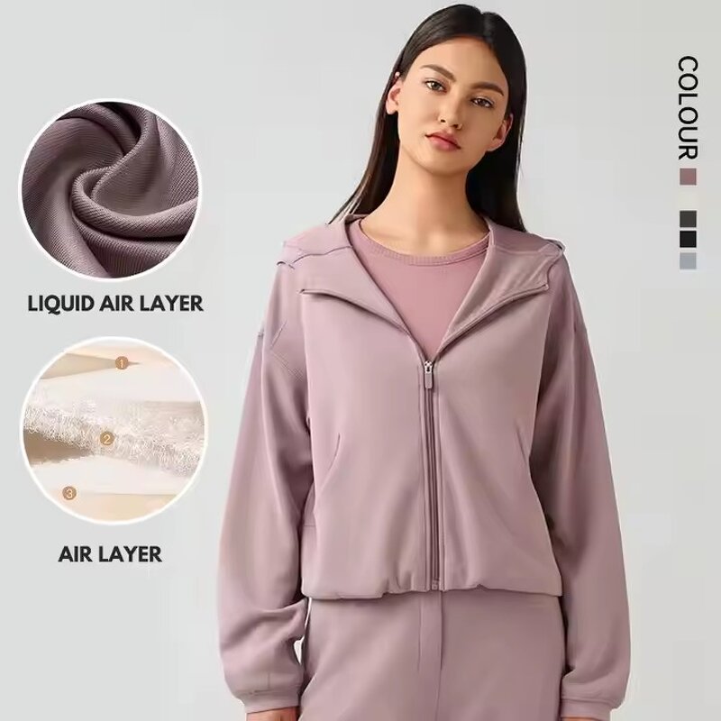 Sports Top Manufacturer - Hooded Zipper Cardigan Loose Casual Hoodie for Autumn Winter