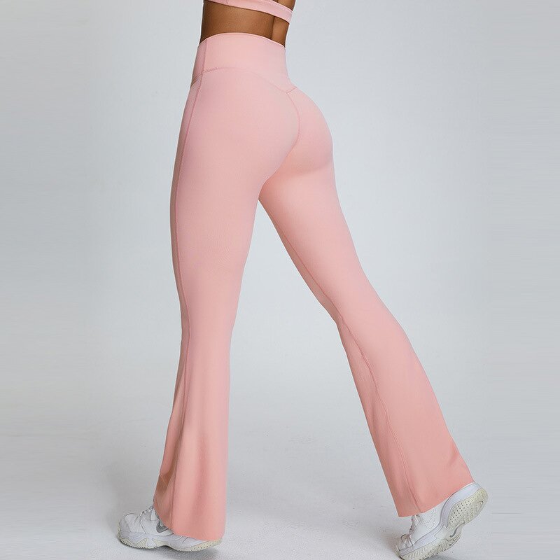 Yoga Pants Manufacturer - Custom Logo Breathable High Waist Tummy Control Flared Leg