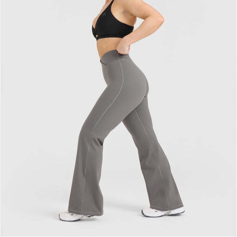 Yoga Pant Manufacturer - Custom High Waisted V Shape Flared Leg for Women
