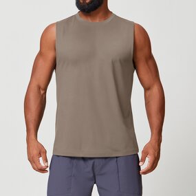 Yoga Top Manufacturer - Men's Sleeveless Solid Color Breathable Sweat-Wicking Vest