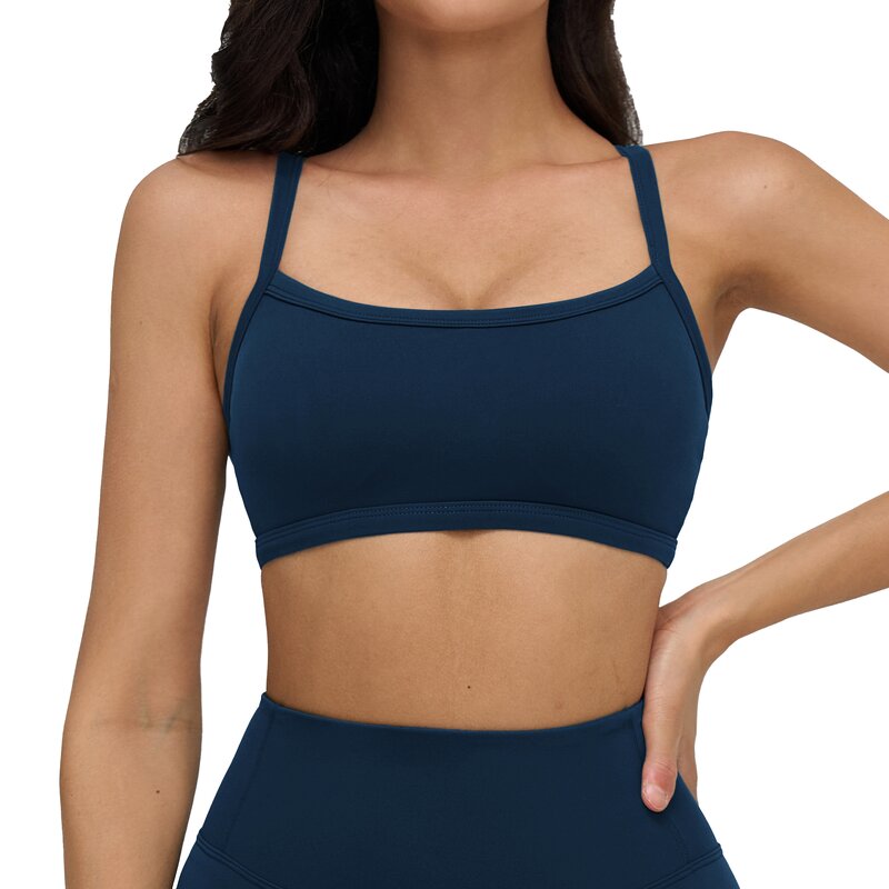 Sports Bra Manufacturer - Yoga Cross Square Neckline Cloud Sense Breathable High-Support