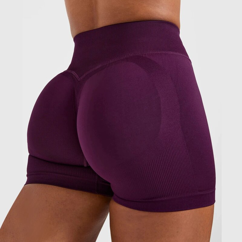 Yoga Shorts Manufacturer - Customize Color Stable Rebound Elastic Waist Seamless Hip Lifting