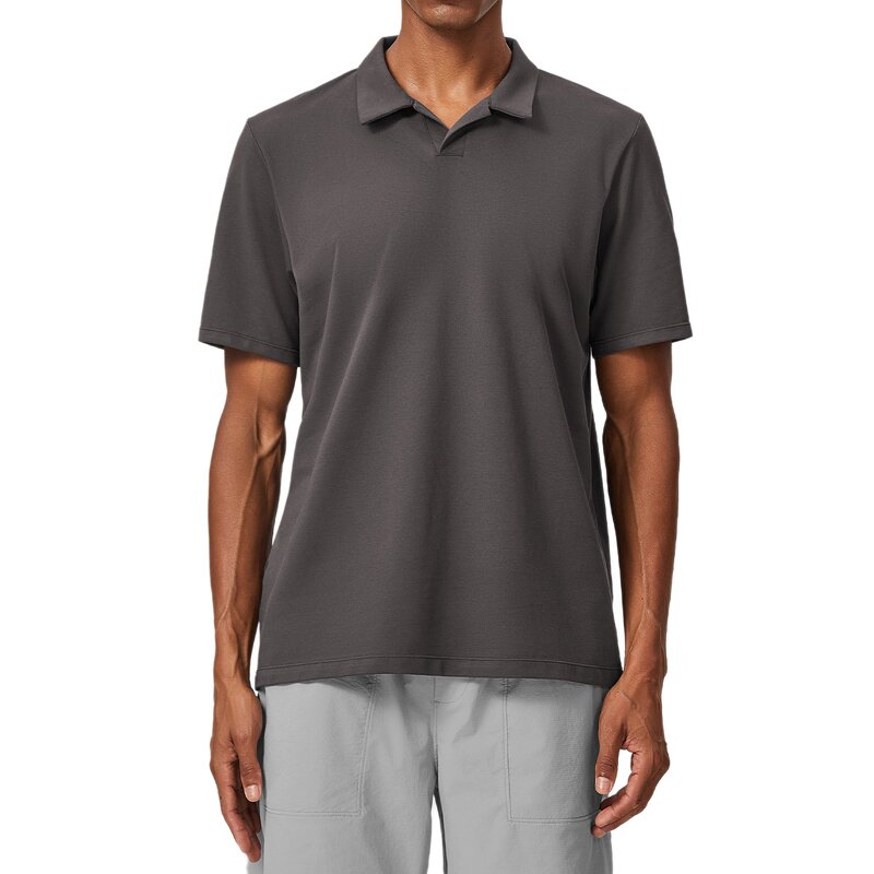 Sports Polo Manufacturer - Breathable Sweat-Wicking Small V-Neck for Golf Tennis Short Sleeve