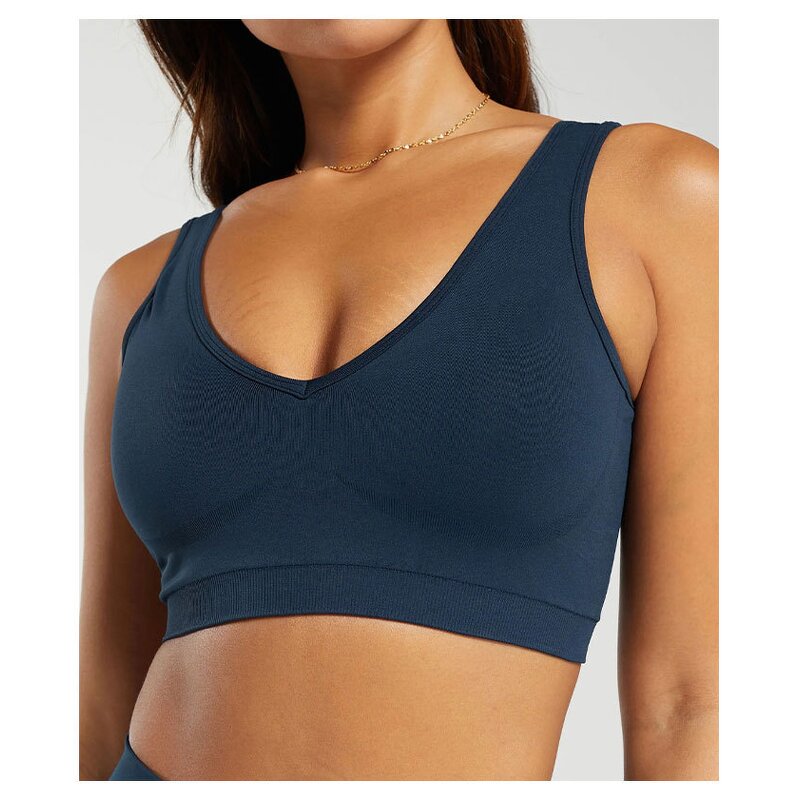Sports Bra Manufacturer - U-Neck Collar Design with Pads U Shape Back
