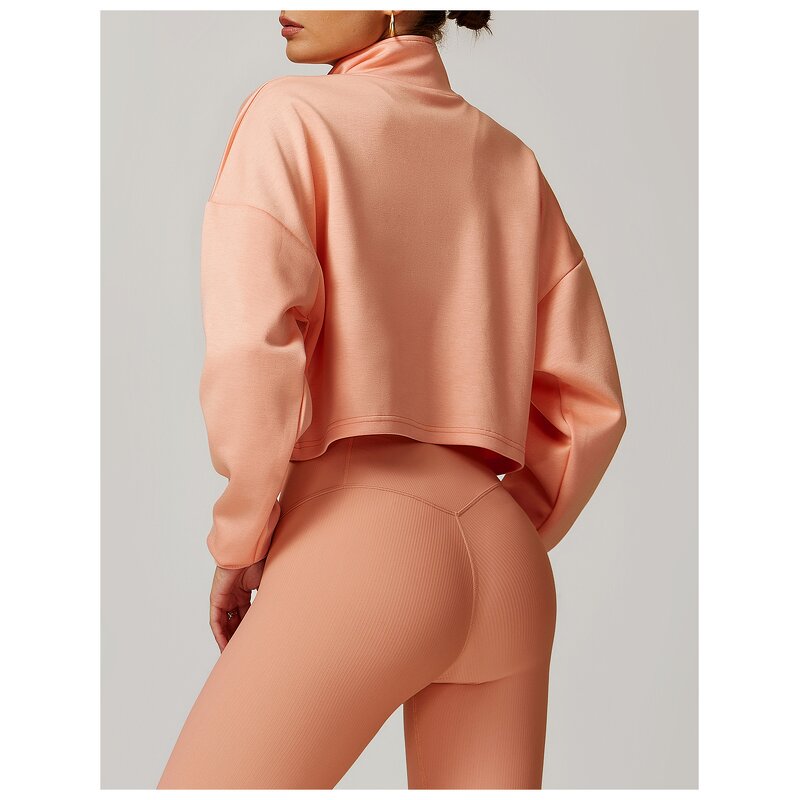 Workout Coat Manufacturer - Women Winter High Quality Hoodies with Zipper Gym Top