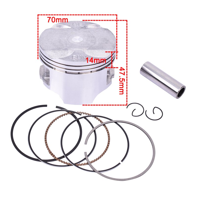 Motorcycle Piston Manufacturer - 250CC AX-1 DIA70mm STD~+100 KW3 Off Road Piston