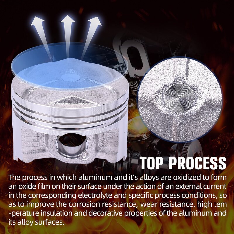 Motorcycle Piston Manufacturer - 400CC FZ400 1997-1999 +25/+50 DIA56.25-56.5mm