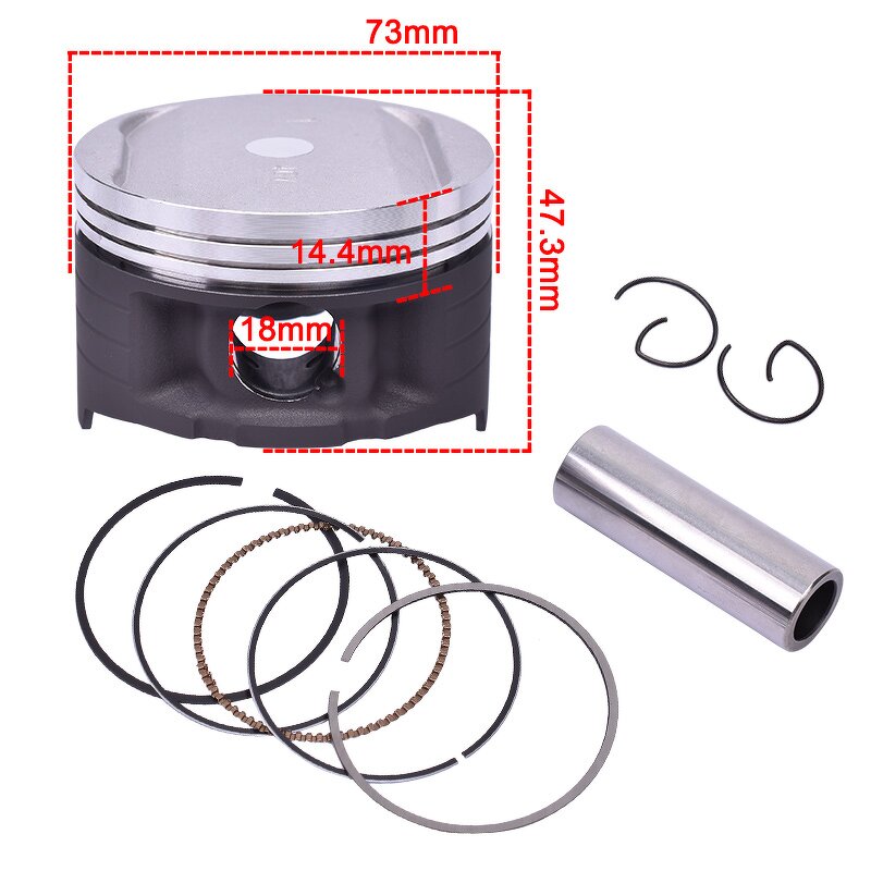 Motorcycle Piston Manufacturer - 250CC STD73mm for Yamaha TTR250 SUV Crank Mechanism