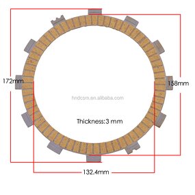 Motorcycle Clutch Plate Manufacturer - 1200/1600CC for Yamaha XV1600 Monster1200