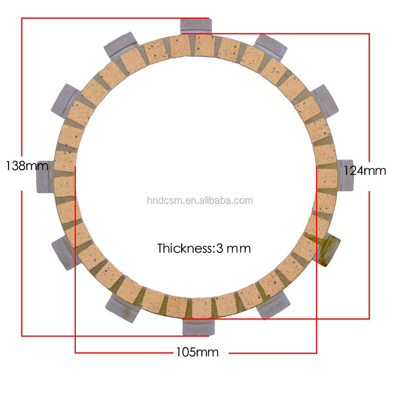 Motorcycle Clutch Plate Manufacturer - 250CC for Yamaha TTR250 TZR250 YZ250 3XV
