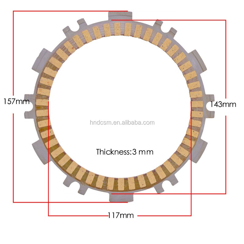 Motorcycle Clutch Plate Manufacturer - T-MAX500 530 Paper Base Friction Disc