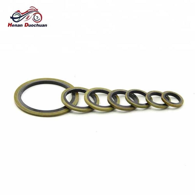 Washer Gasket Manufacturer - 42-60mm Metal Rubber Bonded Oil Drain Plug Flat