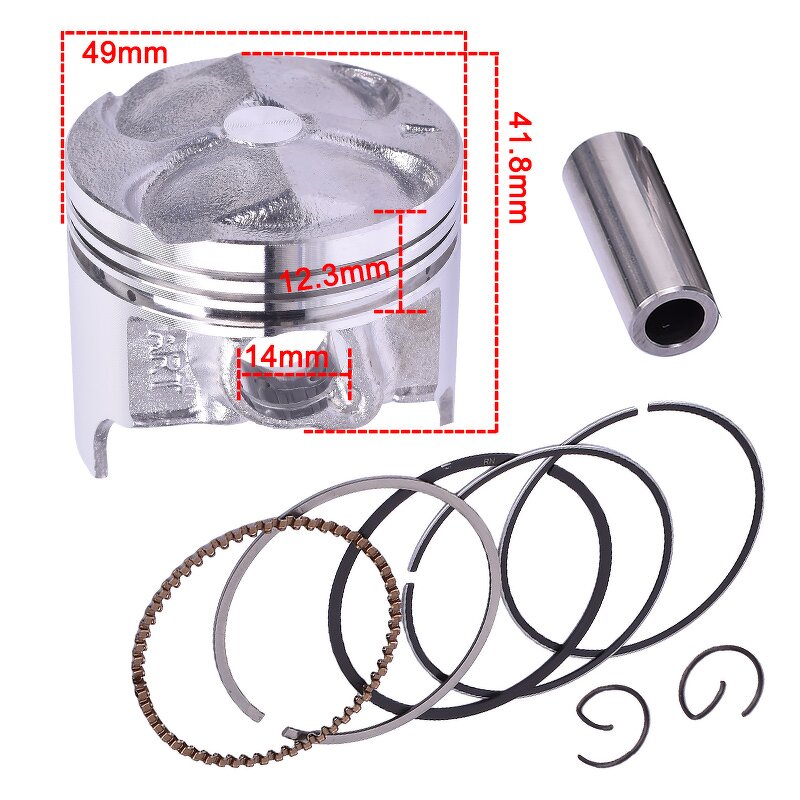 Motorcycle Piston Manufacturer - 250CC DIA49mm Pin14mm for Suzuki GSX250 GJ72A-74A