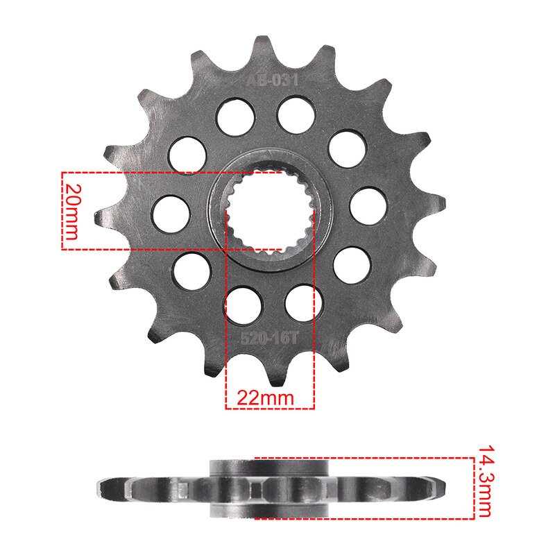 Motorcycle Front Sprocket Manufacturer - 520-16T Forged for Honda G310 GS G310R