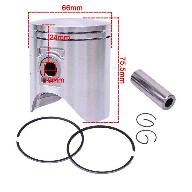 Motorcycle Piston Manufacturer - 250CC 66mm Pin19MM for Honda CRM250 Off Road