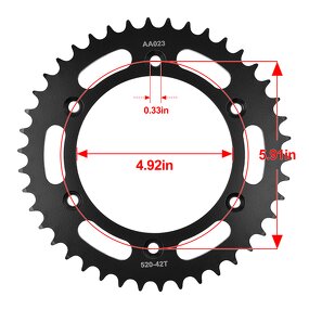 Motorcycle Rear Sprocket Manufacturer - 520-42T for Husqvarna KTM 640 SMC 125EXC