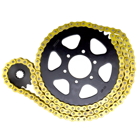 Motorcycle Sprocket Kit Manufacturer - 420-120L New Design Chain Sprocket Set Parts
